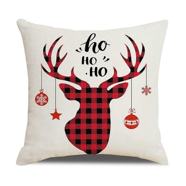 4 Juleputetrekk 45x45cm, Høytids Sofa Dekor