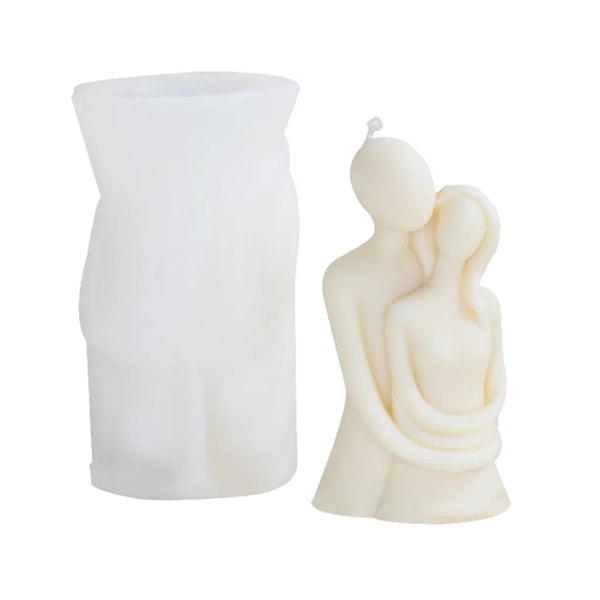3D stearinlysform silikone krop, silikoneform stearinlysform støbning, krop silikoneform