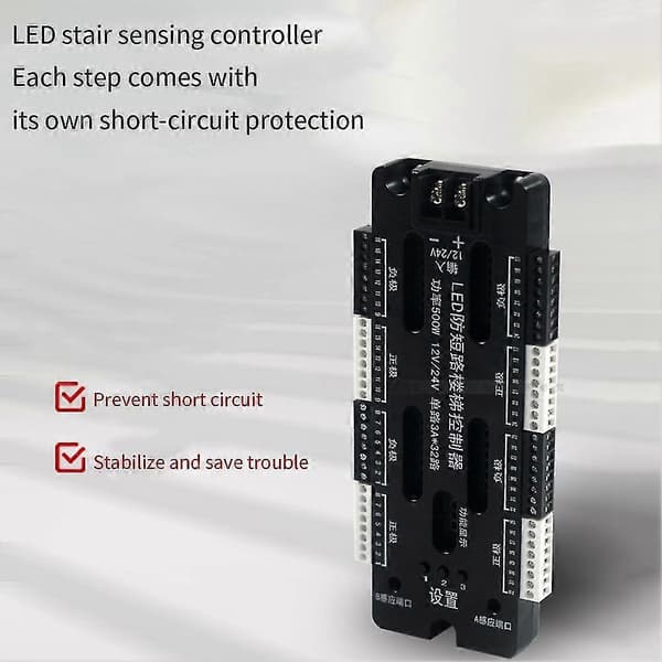 Dæmpbar Fleksibel Smd 2835 Lampe PIR Bevægelsessensor Trappe Dæmpning Trådløs Trappe Controller