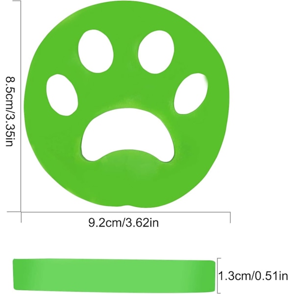 Lemmikkien karvanpoistaja pyykinpesuun, 4 lemmikkien karvanpoistopalloa