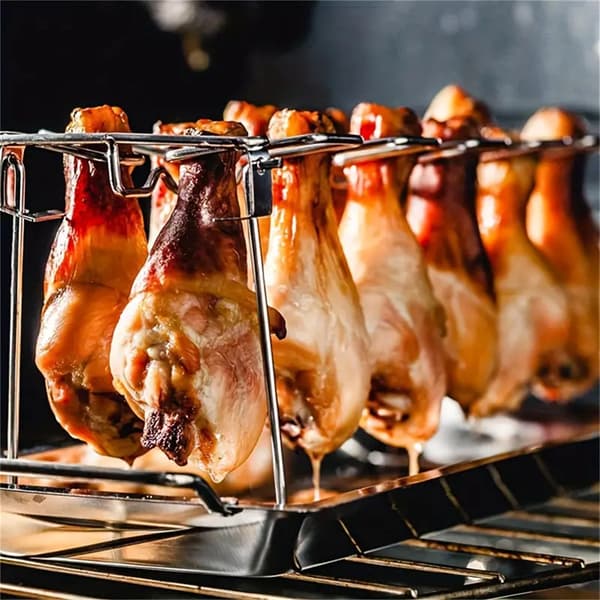 Pysty kana jalka grilli, taitettava, ulkogrilli työkalut