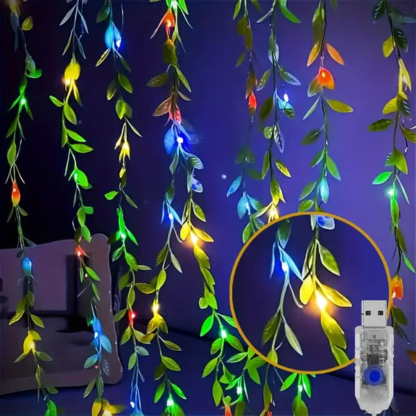 LED pil lysstreng, USB-strømforsyning, 8 moduser