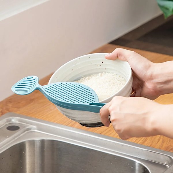 2-pakke filterpotte husholdning pasta filter skje multifunksjonell kjøkken matlaging ris filter ris filter