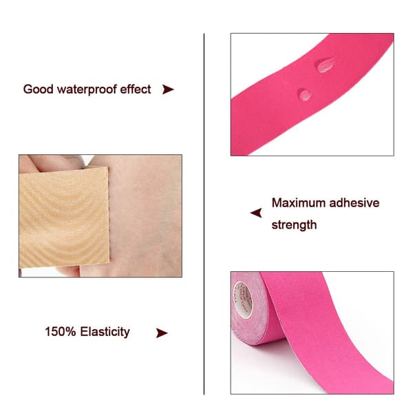 Multifunktionel elastisk ansigtsbandage, pink