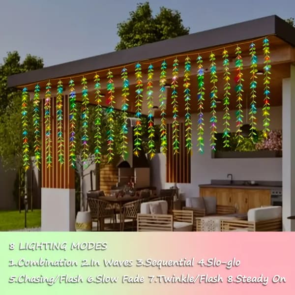 LED pil lysstreng, USB-strømforsyning, 8 moduser