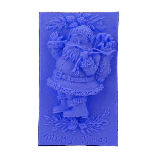 3D Julenisse Silikon Fondantform Kake Sjokolade Dekor Baking