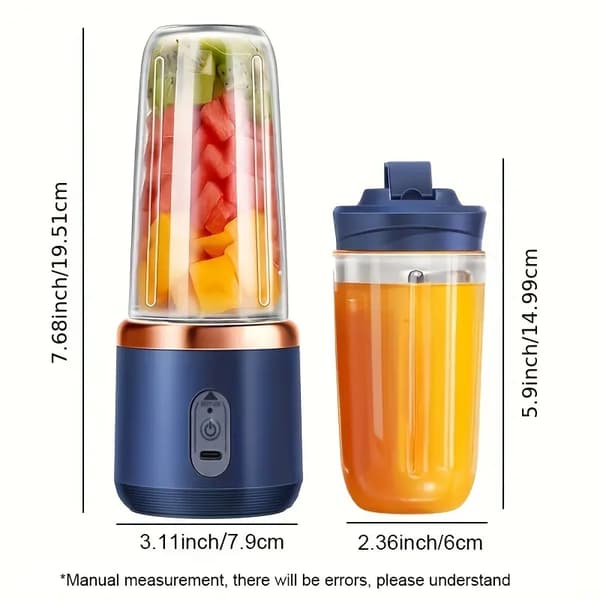 Bærbar multifunksjonell lader liten juicer