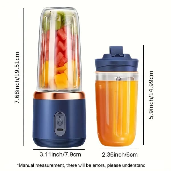 Bærbar multifunktionel opladning lille juicer