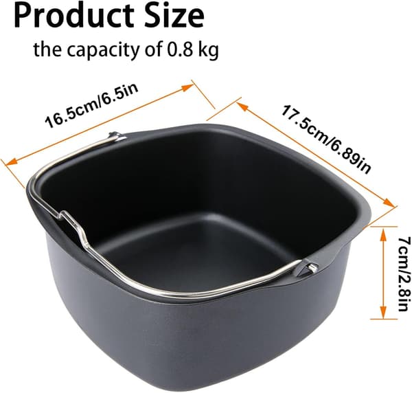 Kageform, bageplade, non-stick form (til HD9220 og HD9230 airfryere), airfryer tilbehør