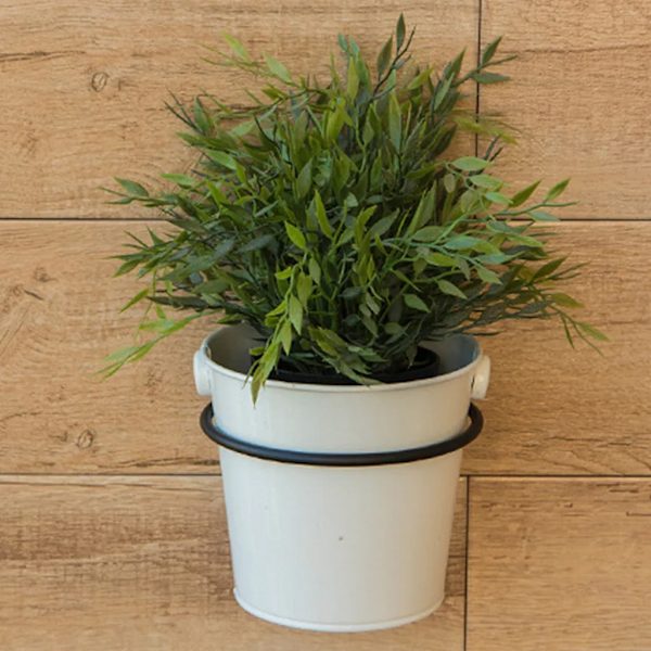3x blomsterholder blomsterpotteholder potteholder veggmontering balkongmontering 13,5 x 11 x 6,5 cm