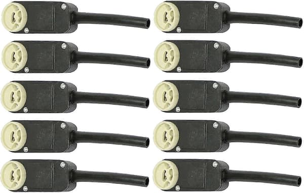 10 uppsättningar kopplingsdosor, Gu10-socklar, för LED och infällda halogenstrålkastare