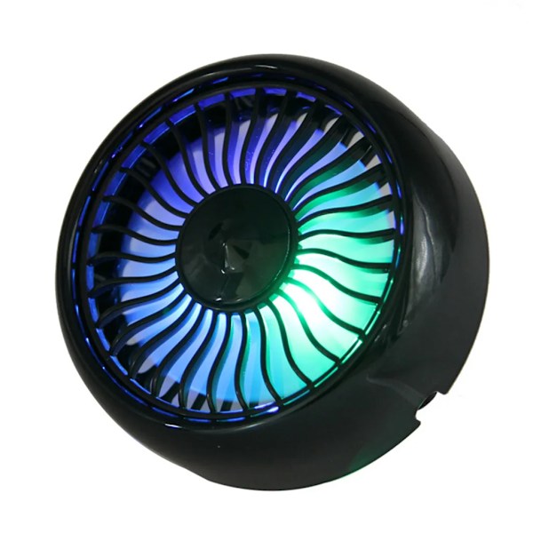 Auton 5 voltin tuuletin 15 cm imukupilla USB-tuuletin minipöytätuuletin, musta