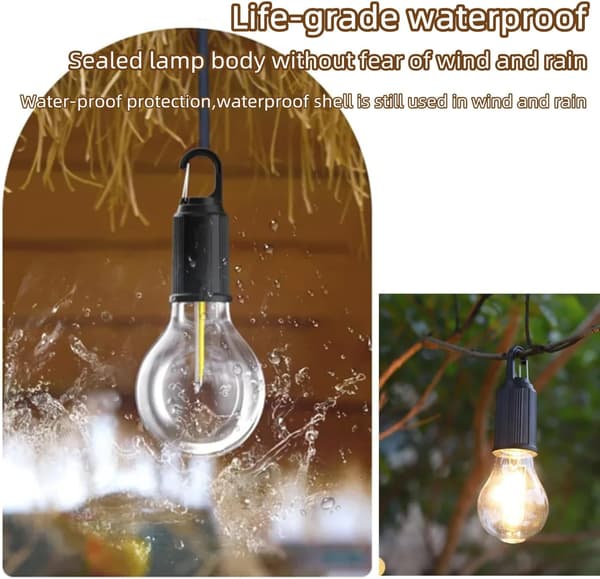 Udendørs genopladelig bærbar campinglampe
