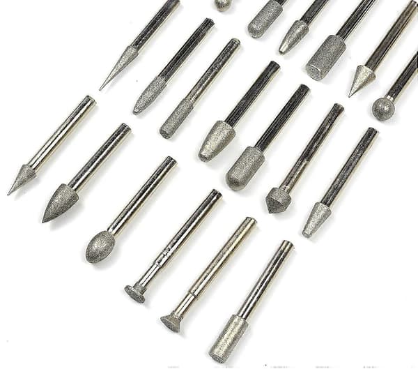 20 stk. diamantbor, roterende diamant (bor/bor/diamantspidser)