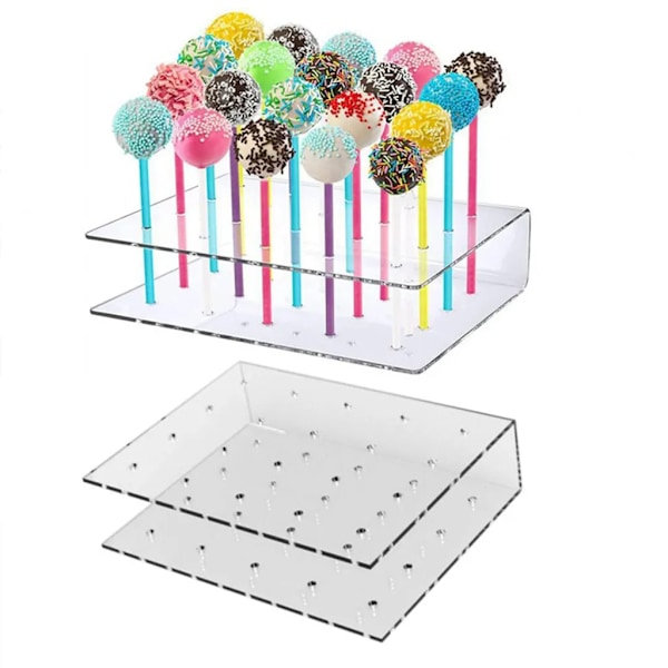 1 Cake Lollipop Stand, 20 Holes Lollipop Stand, Lollipop Stand, Suitable for Wedding Birthday Dessert Table Party Decoration