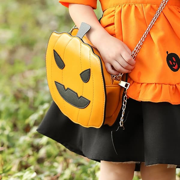 Halloween Pumpahuvud Messenger Bag, Orange
