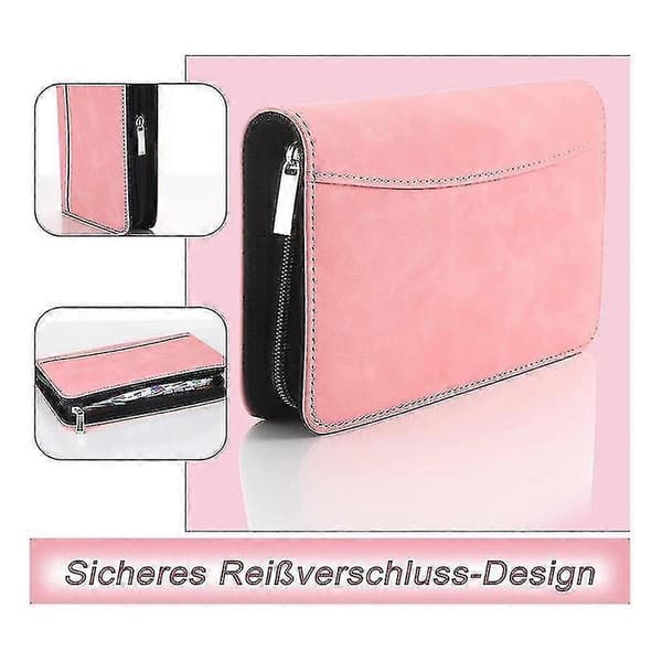 A6 Budget Planner med Lommeregner Lynlås Budgetmappe (Pink)