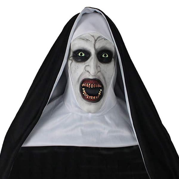 Halloween dødningehovedmaske, 1 stk.