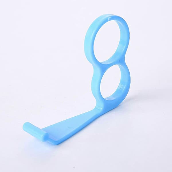 Mobiltelefon anti-fall stativ L-format plaststativ portabel ringstativ 10-pack lila