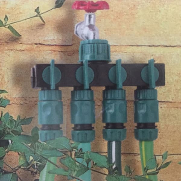 1\" til 3/4\" til 1/2\" gevind havevandingssprinklerforbindelsesventil 1 pakke
