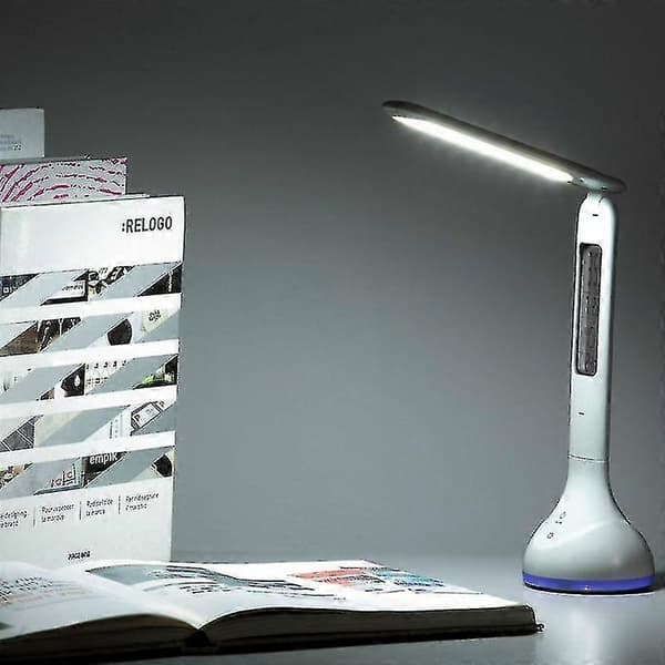 Kalender Temperatur Alarm LED Bordlampe
