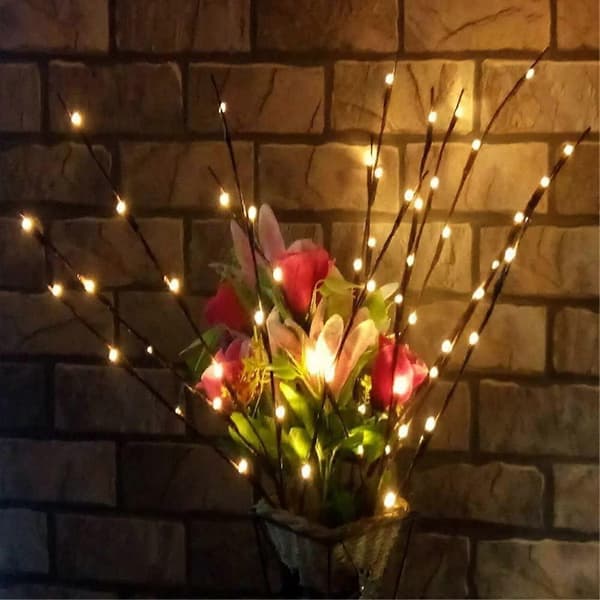 3-pack (76 cm) LED Dekorativa Julgransgrenar med Belysning