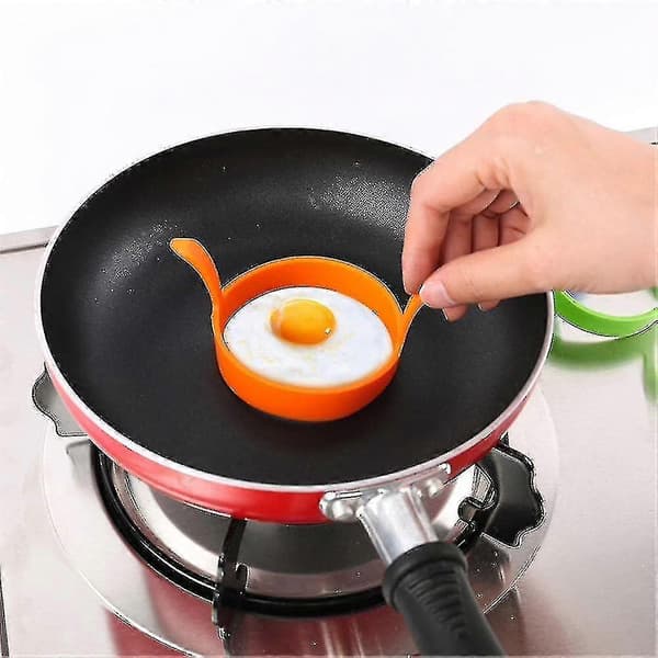Frokostomelett, silikon eggform 1 stk oransje