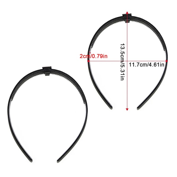 Stabilisator for hodebånd til gradueringshatt, unisex stabilisator for innsetting av gradueringsluer for å feste gradueringshatten til håret for alle frisyrer