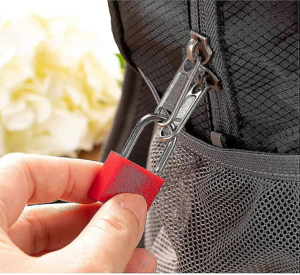 Storpack med färgglada minihänglås - Marinblå, Röd, Gul, Grön