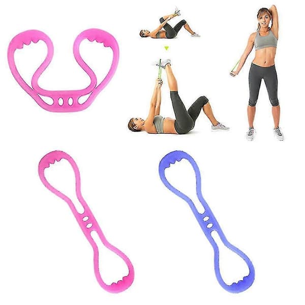 Formet elastisk treningsrope motstandsbånd (1 stk, gul)