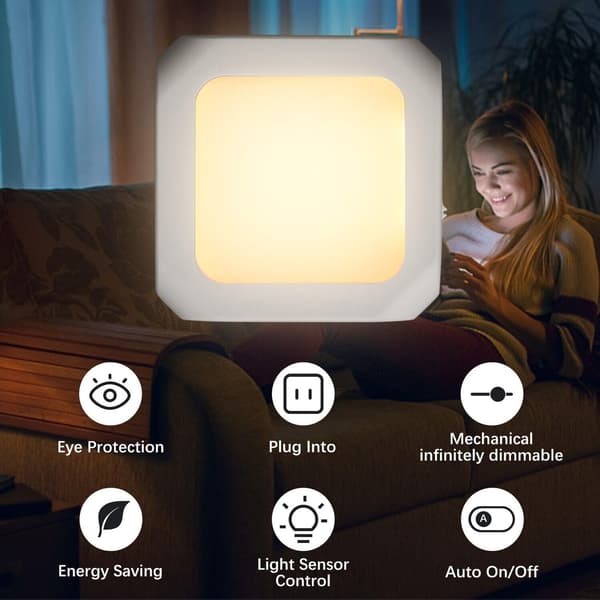 Nattlys med sensor, justerbar lysstyrke, retningsbestemt lys