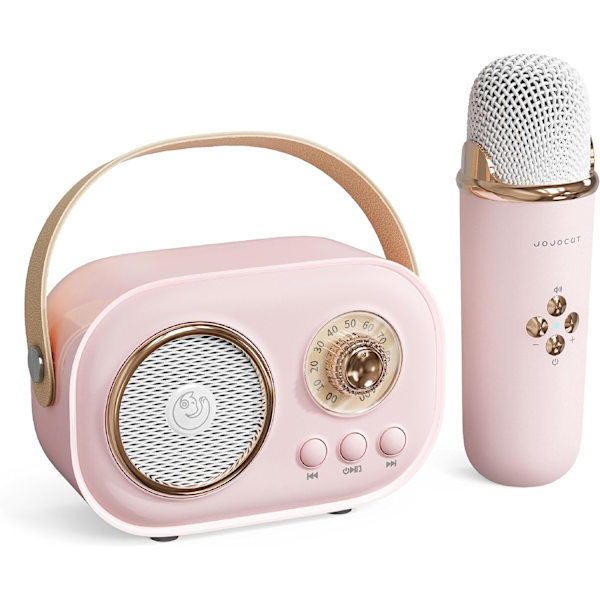 Bärbar retro trådlös Bluetooth-högtalare med mikrofon