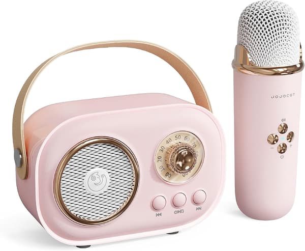 Kannettava Retro Langaton Bluetooth-kaiutin mikrofonilla
