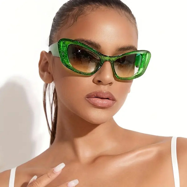 Damemode store ramme cat-eye solbriller