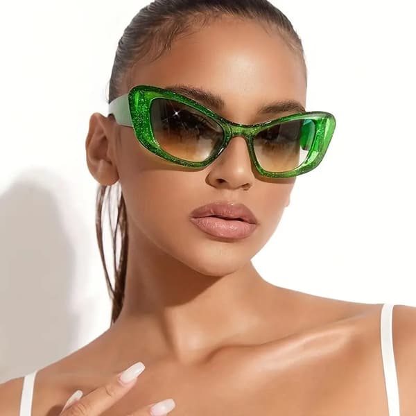 Kvinners store ramme cat-eye solbriller
