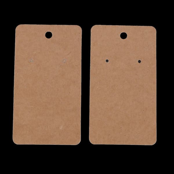 100 ark 5 x 9 cm Kraft Presentasjonskort Papp Brun