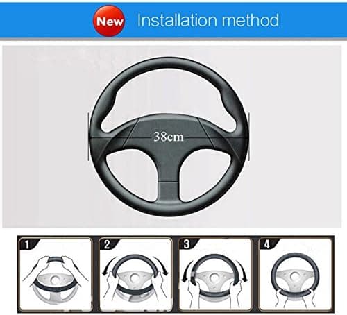 Deksel til bilratt i D-form, diameter 38 cm (15 tommer) [flat base]