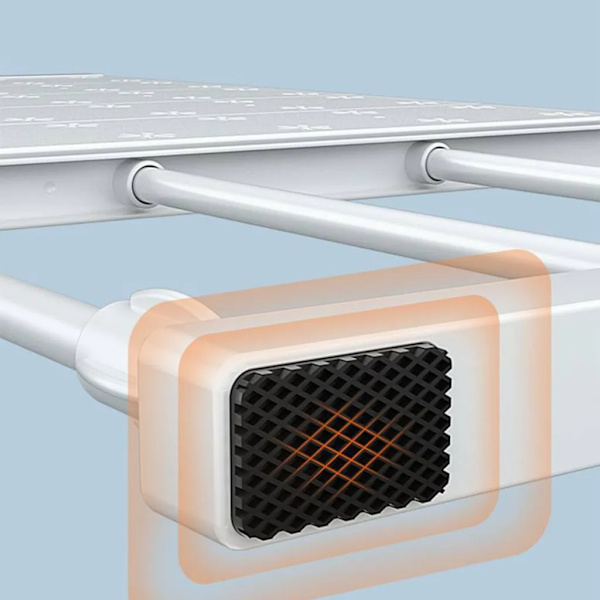 Expanderbar hylla, teleskopisk garderobssystem hylla, väggmonterad förvaringshylla för sovrum, kök, badrum, utan borrning (48-80 cm)