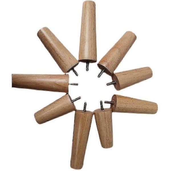 Træ sofaben, pålidelige sengeskabs møbelben, træ sofaben (10 cm)