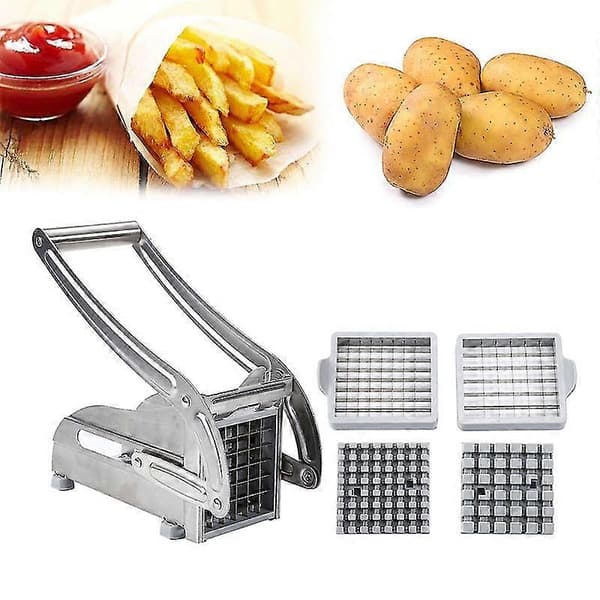 Manuell potetkutter i rustfritt stål pommes frites kutter kjøttkutter kjøkkenutstyr