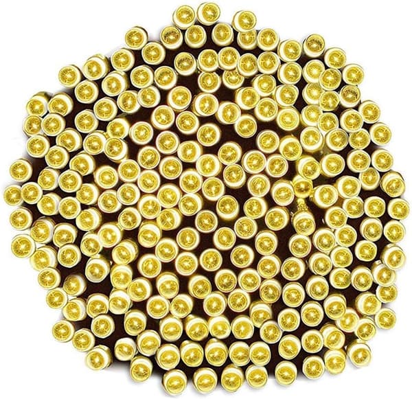 10m 100 LED-valosarjaa, 8 tilaa, vedenpitävä, joulu, puutarha