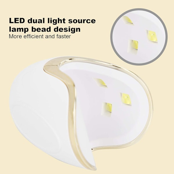 Mini neglelampe for enkeltfinger, liten bærbar neglelampe for enkeltfinger