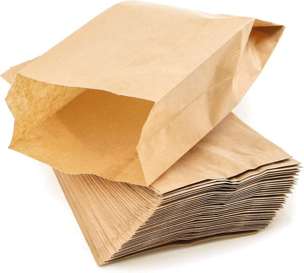100 Mini Kraft Presentpåsar – 9×15×5 cm Vintage Papper Party/Jul Kuvert