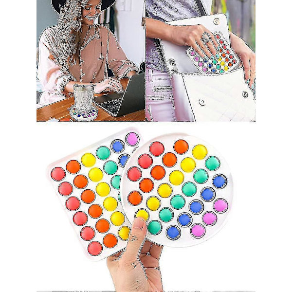 Tryck Bubbla Leksak Fidget Sensorisk Leksak Tecknad Figur Pussel Pressa Silikon