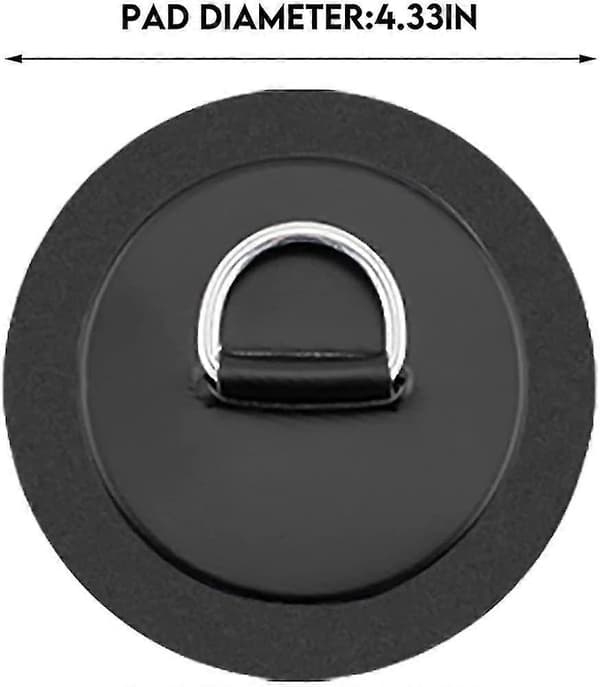 4-pak kajak runde D-ring snorclips sejler opbevaring elastisk ringkrog
