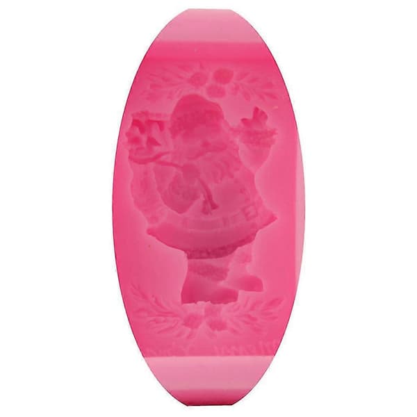 3D Julenisse Silikon Fondantform Kake Sjokolade Dekor Baking