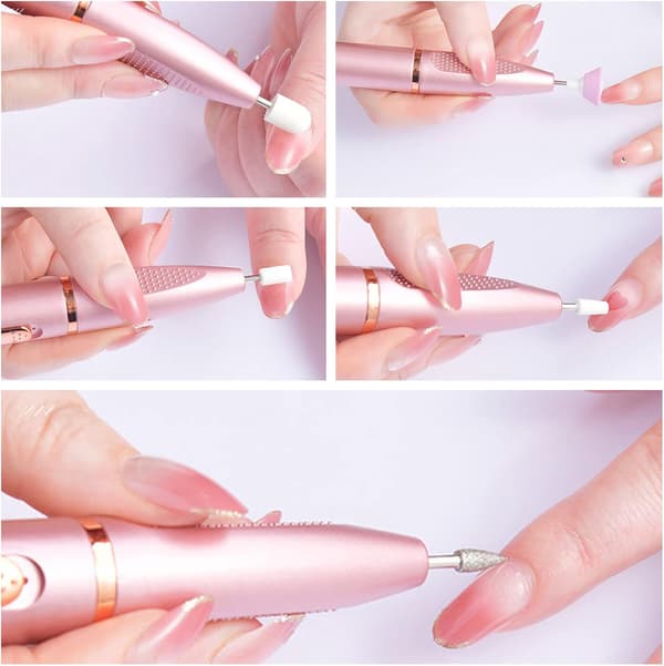 Elektrisk manicure- og pedicuremaskine, lilla