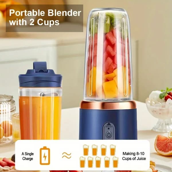 Bærbar multifunksjonell lader liten juicer