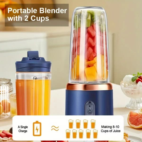 Bærbar multifunktionel opladning lille juicer