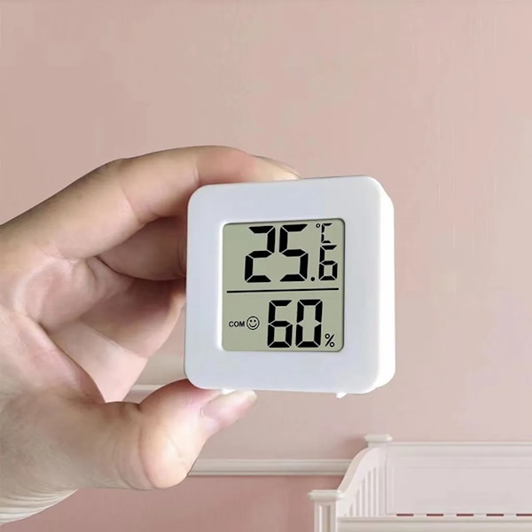 , 4 stycken termometrar för inomhusbruk, digital rumstemperaturmätare, LCD intelligent hygrometer